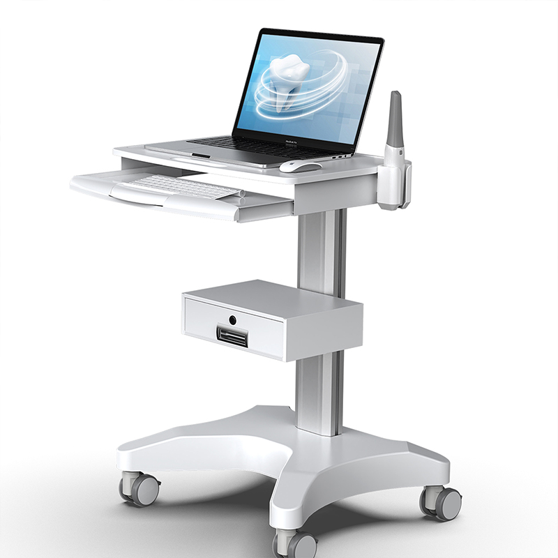 medical laptop cart with a drawer&keyboard tray