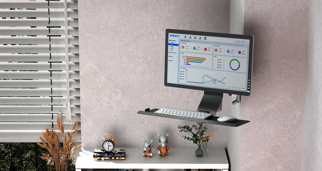 wall-mounted monitor arm scene graph wall-mounted monitor arm application